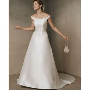Final Markdown! Off Shoulder Ivory Wedding Gown
